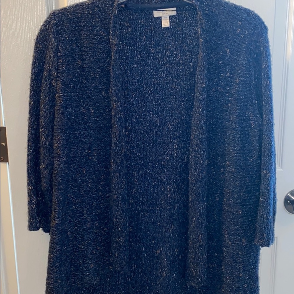 Open face cardigan